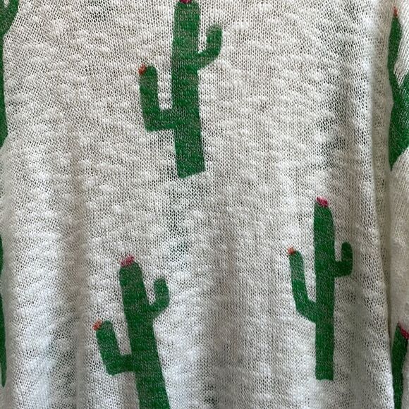 MUMU MELLOW CACTUS CREW VARSITY SWEATER - Picture 4 of 10